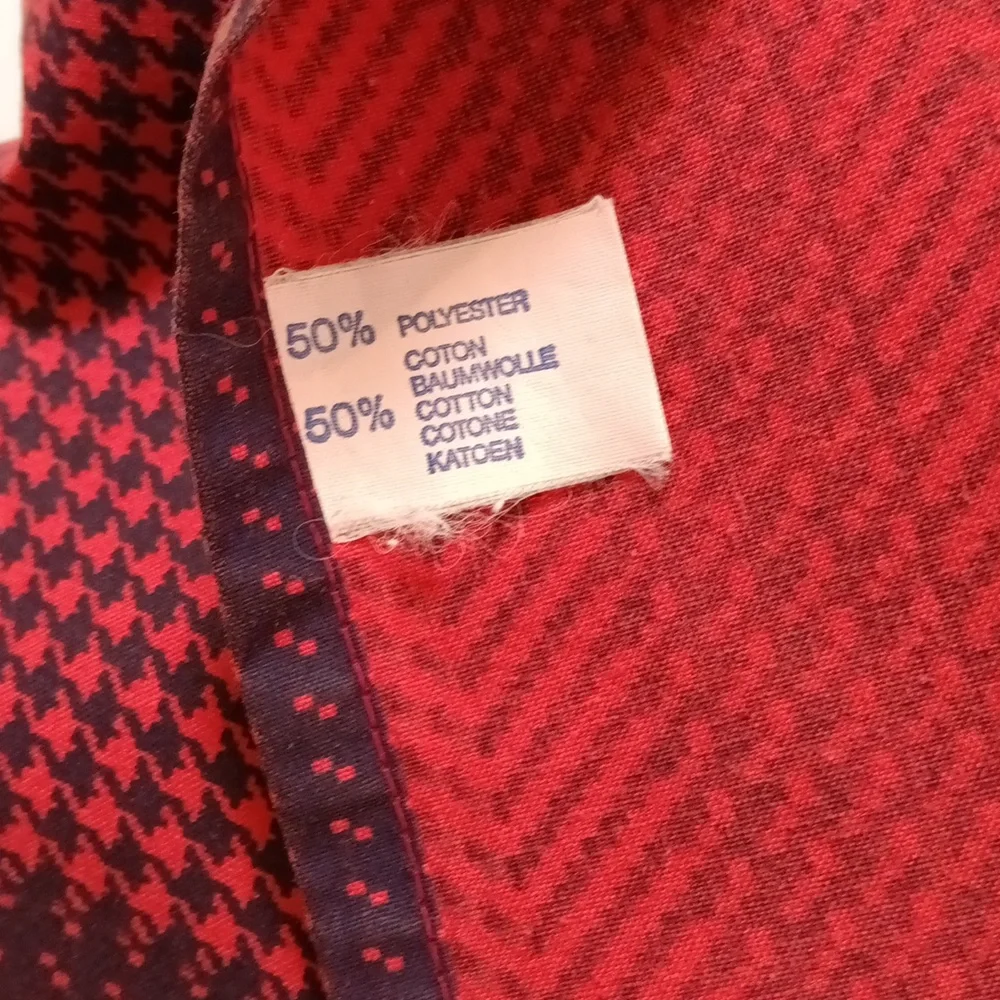Houndstooth Print Percale Euro Sham Made In France